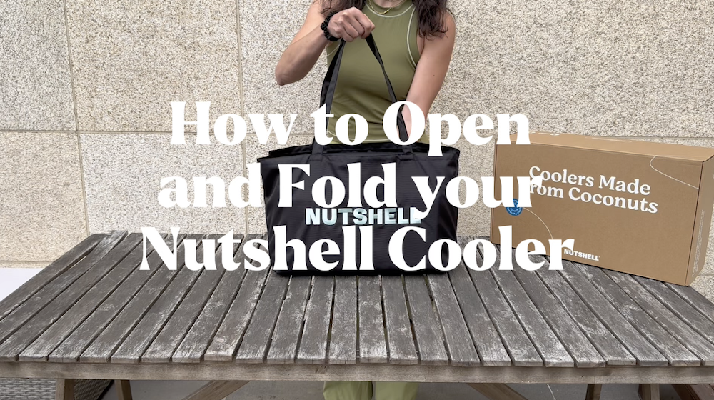 How to open and fold your nutshell cooler