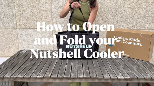 How to open and fold your nutshell cooler